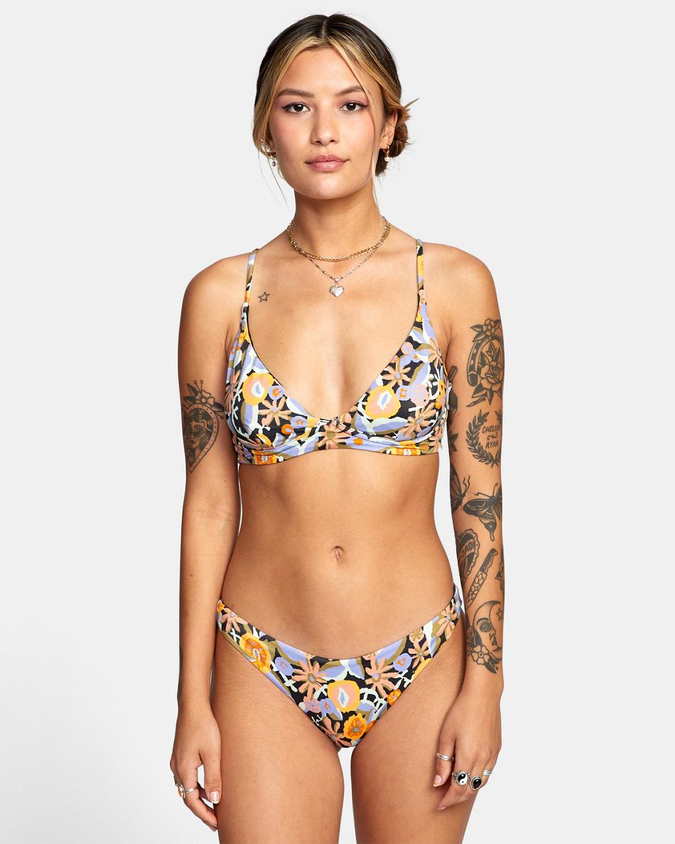 Abajo De Bikini Rvca Avant Gardner Mujer Negras | CONZX80017