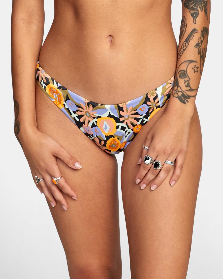 Abajo De Bikini Rvca Avant Gardner Mujer Negras | CONZX80017