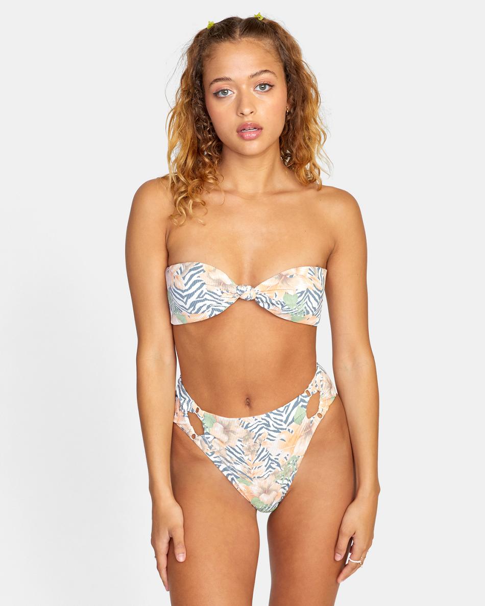 Abajo De Bikini Rvca Bazaar High Rise Cheeky Mujer Multi | MCOFT98147