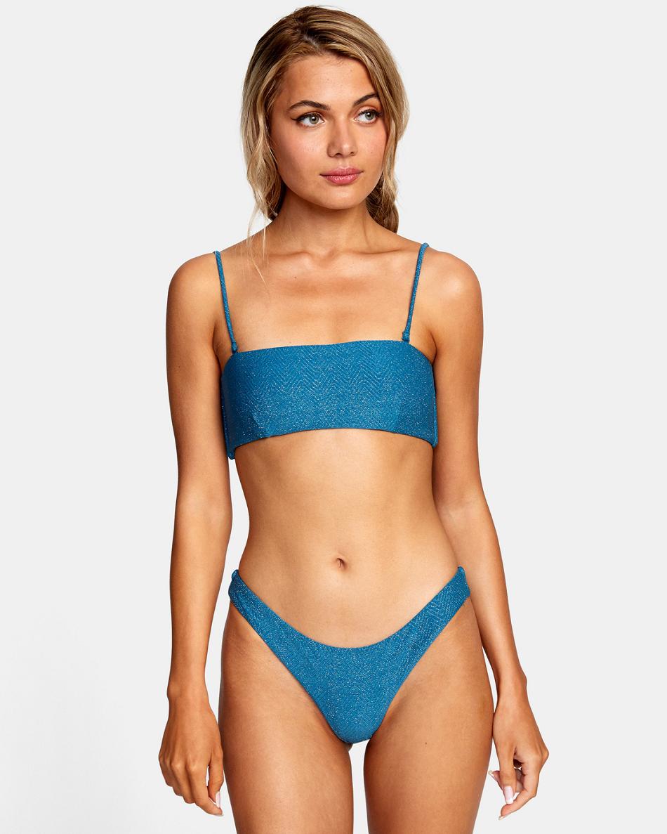 Abajo De Bikini Rvca Brightside Cheeky Mujer Azules | GCOEC17800