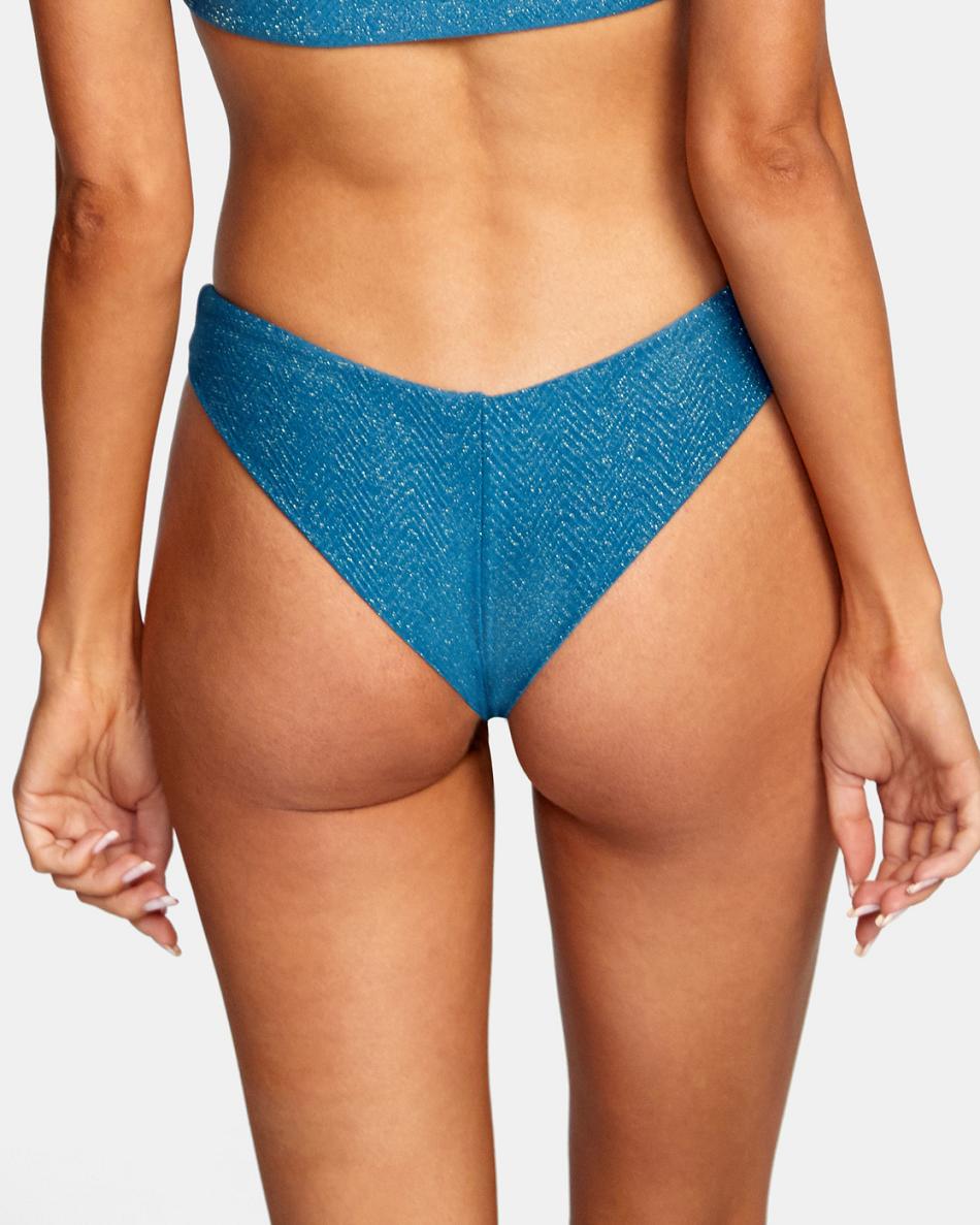 Abajo De Bikini Rvca Brightside Cheeky Mujer Azules | GCOEC17800