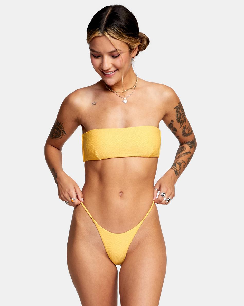 Abajo De Bikini Rvca Brightside Skimpy French Mujer Marigold | ACODF70405