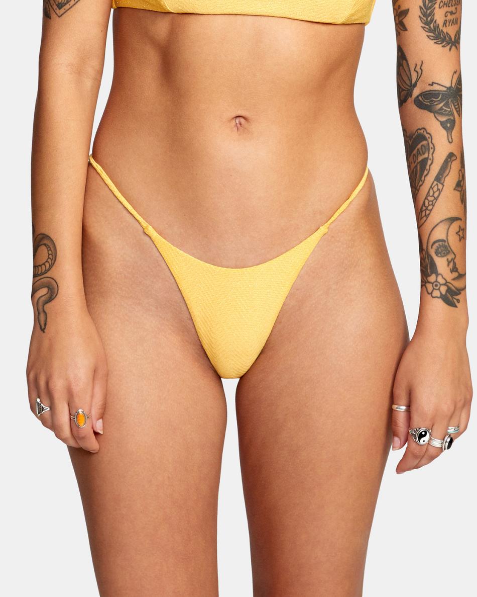 Abajo De Bikini Rvca Brightside Skimpy French Mujer Marigold | ACODF70405