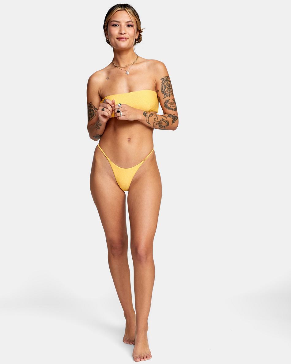 Abajo De Bikini Rvca Brightside Skimpy French Mujer Marigold | ACODF70405