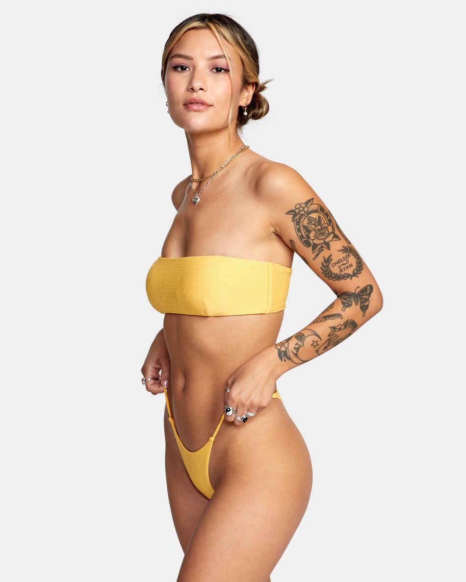 Abajo De Bikini Rvca Brightside Skimpy French Mujer Marigold | ACODF70405