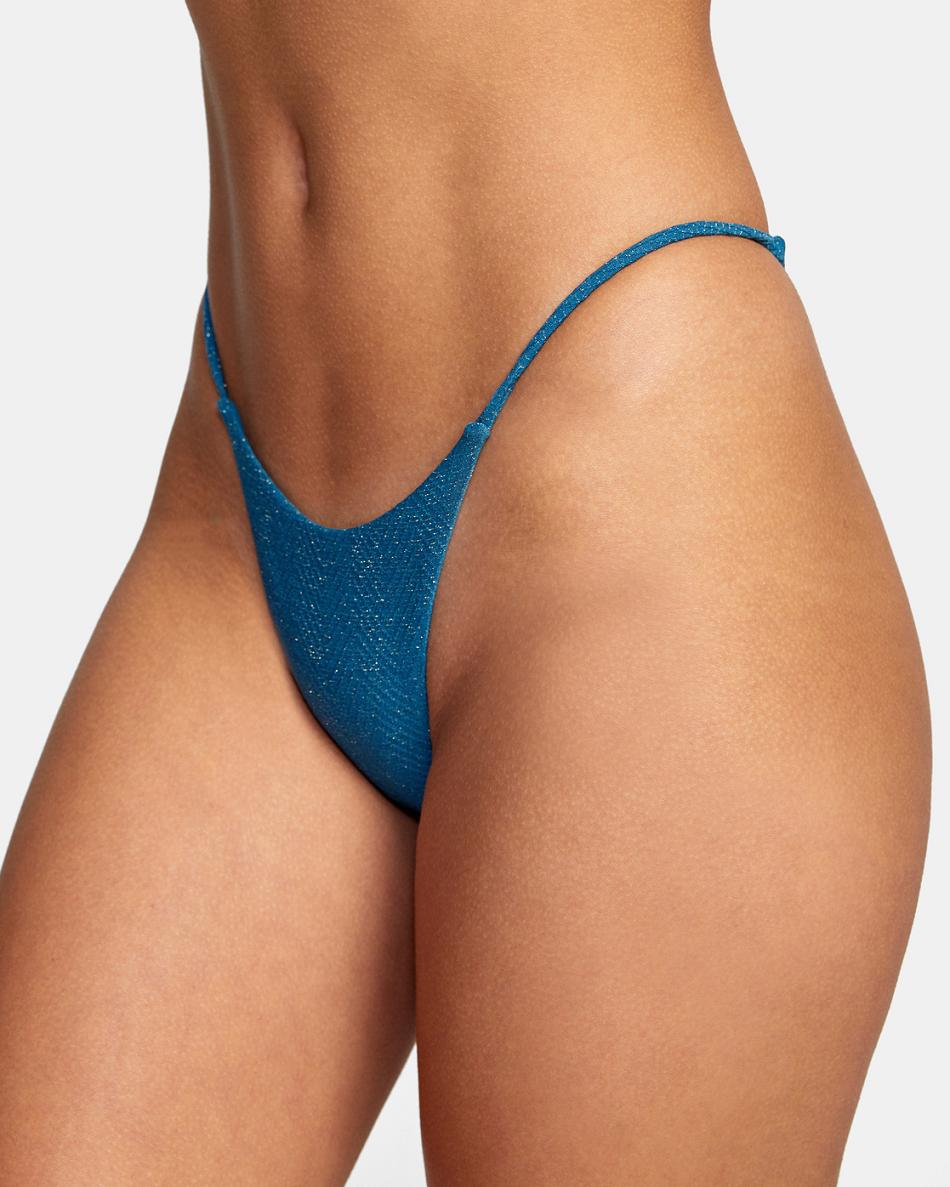 Abajo De Bikini Rvca Brightside Skimpy French Mujer Azules | COCVG25059