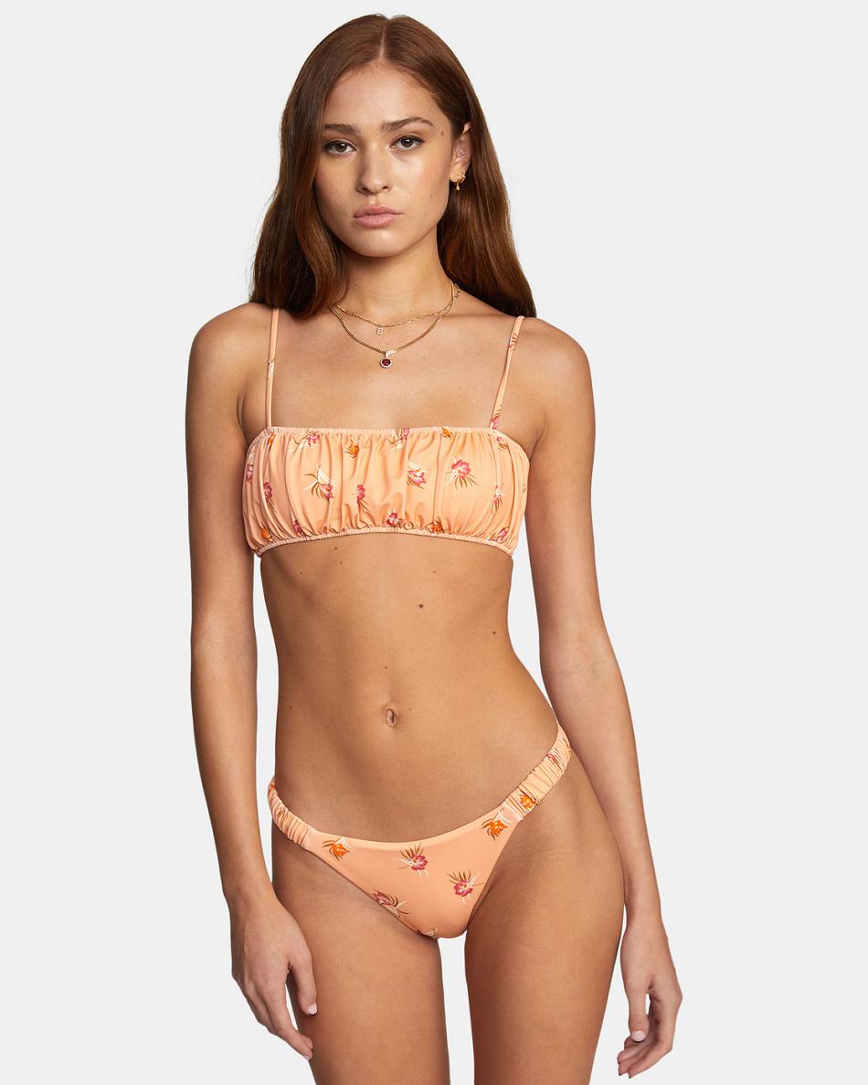 Abajo De Bikini Rvca Easy To Love French Mujer Coral | CONEJ42816