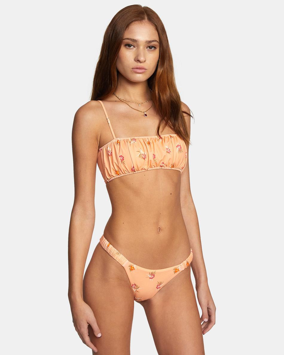 Abajo De Bikini Rvca Easy To Love French Mujer Coral | CONEJ42816