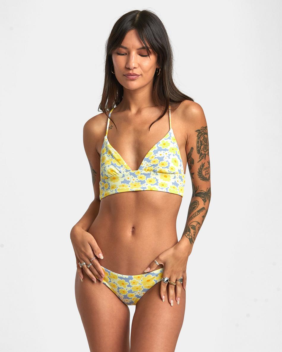 Abajo De Bikini Rvca Freya Cheeky Mujer Azules | CODYB80682