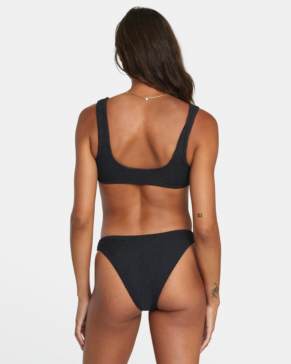 Abajo De Bikini Rvca Grooves French Mujer Negras | COZDE55738