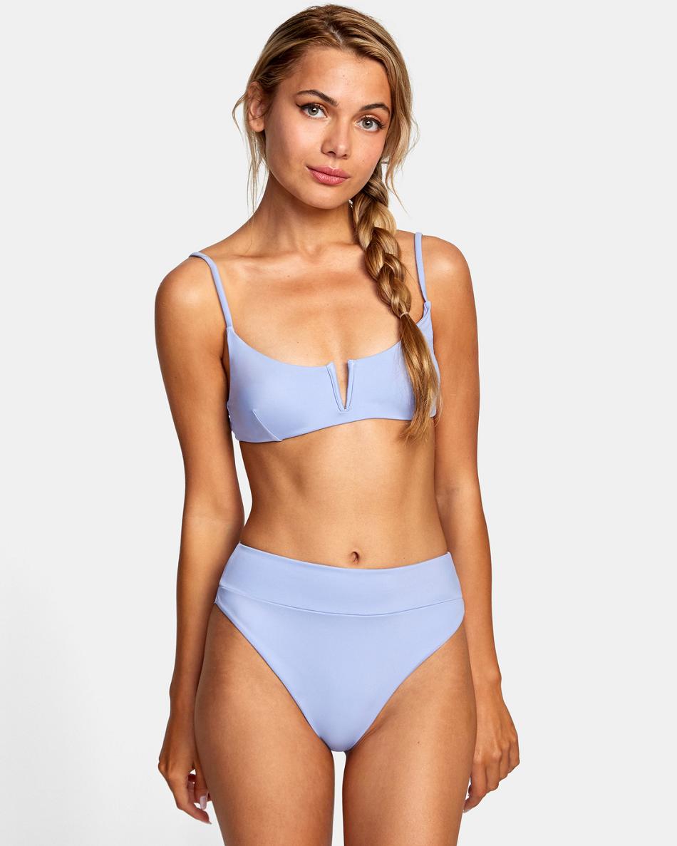 Abajo De Bikini Rvca High-Rise Cheeky Mujer Gris Moradas | YCOVQ22156