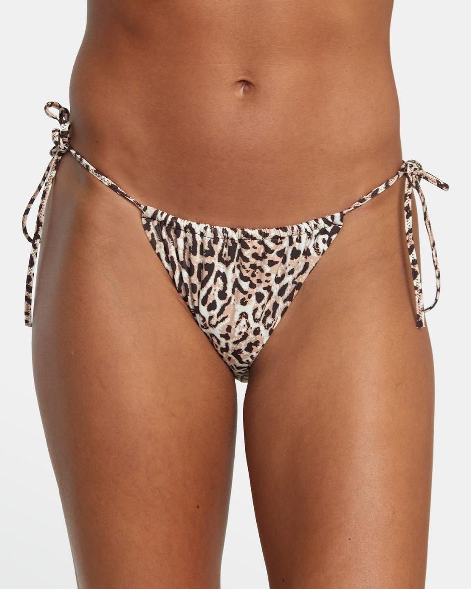 Abajo De Bikini Rvca Meow Chanclas Tie Skimpy Mujer Java | COCIF28904