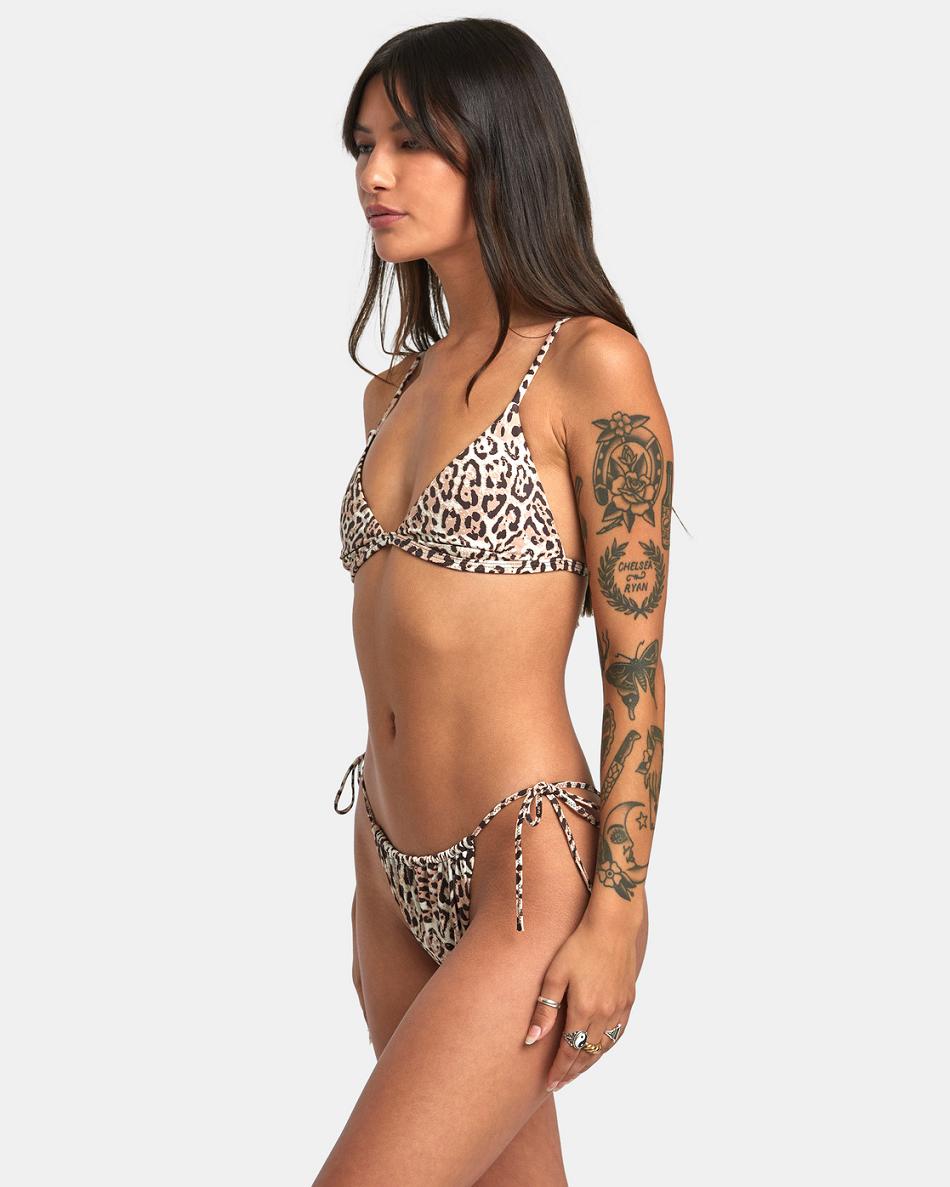 Abajo De Bikini Rvca Meow Chanclas Tie Skimpy Mujer Java | COCIF28904