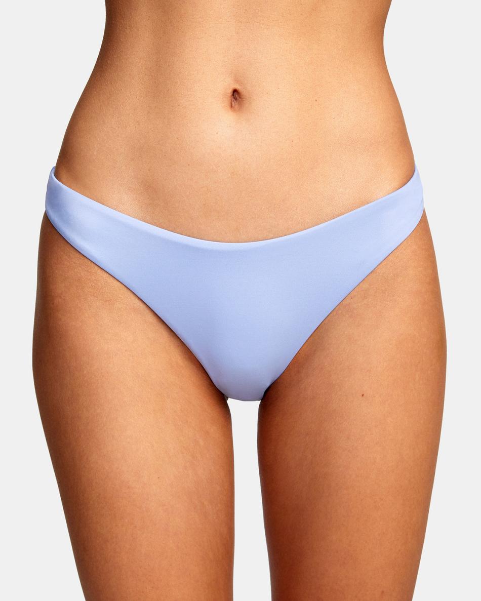 Abajo De Bikini Rvca Solid French Mujer Gris Moradas | DCOVO45465