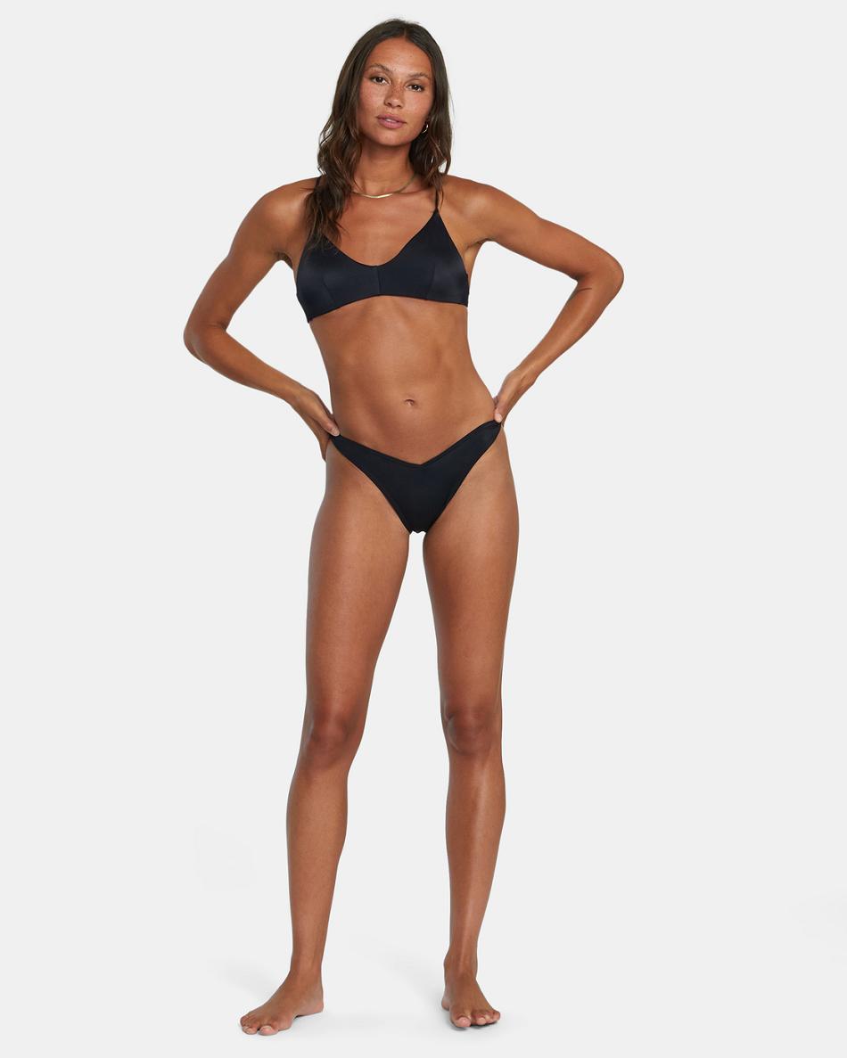 Abajo De Bikini Rvca Solid Mujer Negras | COZDE71854