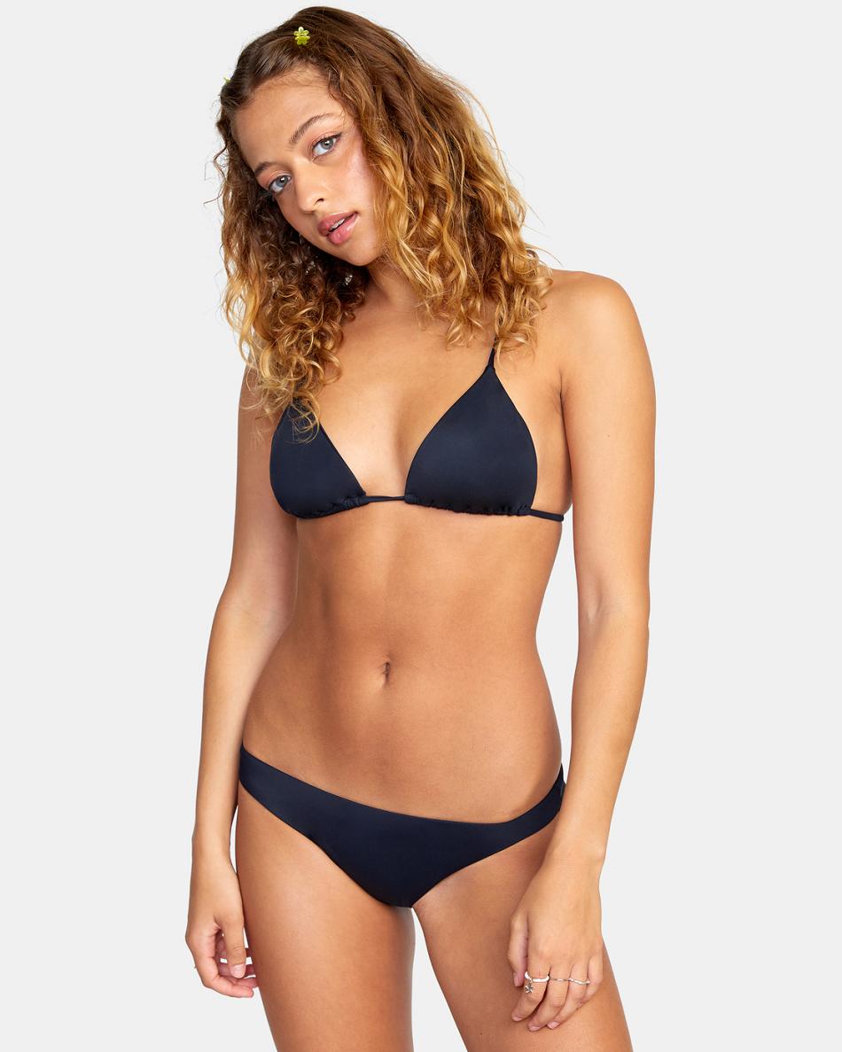 Abajo De Bikini Rvca Solid Mujer Negras | GCOEC33396