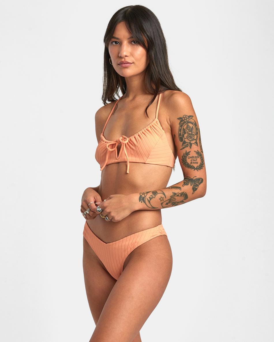 Arriba De Bikini Rvca Anchos Rib Crossback Mujer Lilikoi | BCOSD35341