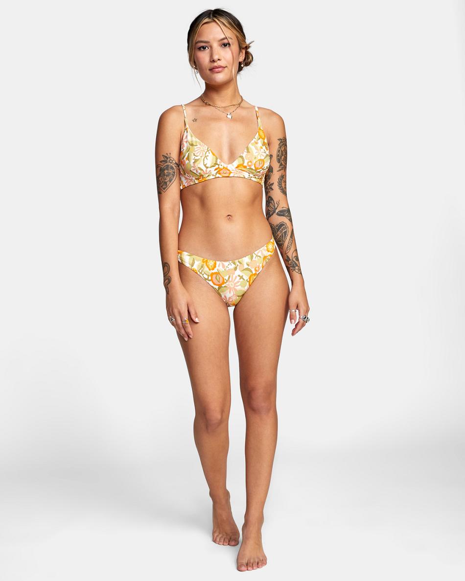 Arriba De Bikini Rvca Avant Gardner High Triangle Mujer Blancas | LCOTR58910