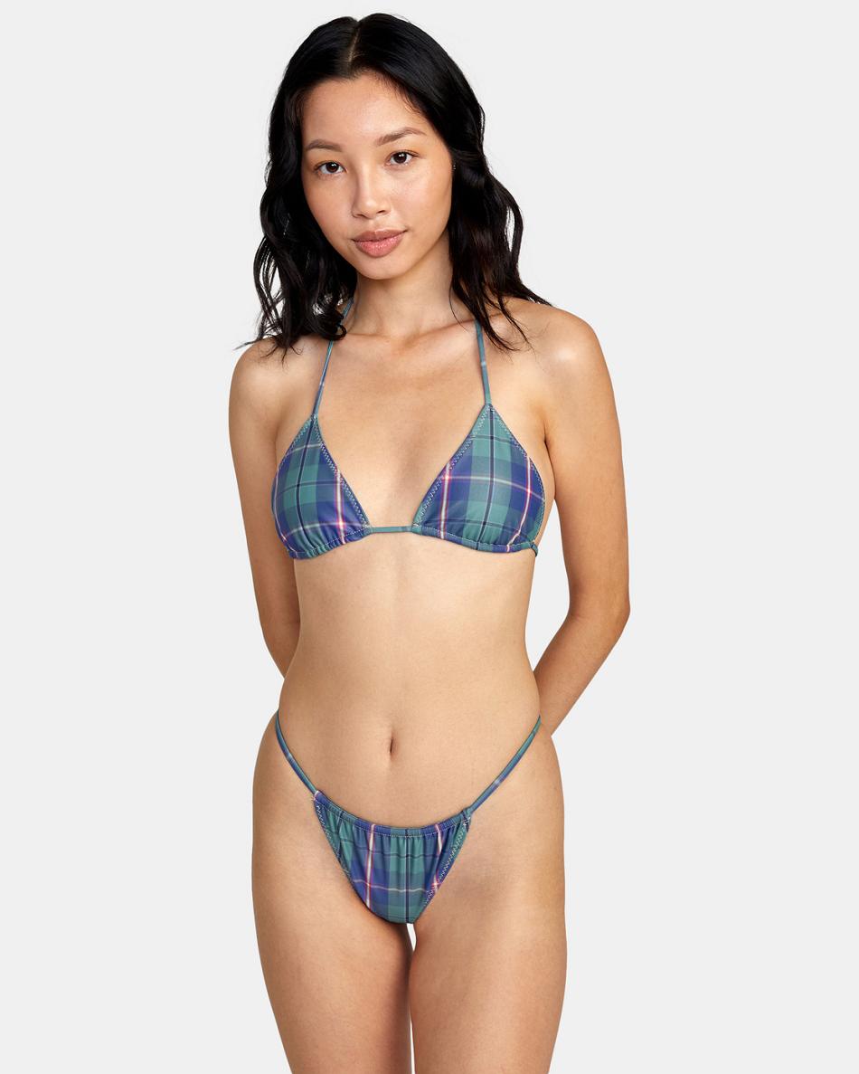 Arriba De Bikini Rvca Boyfriend Billie Triangle Mujer Verde | COJKU74650