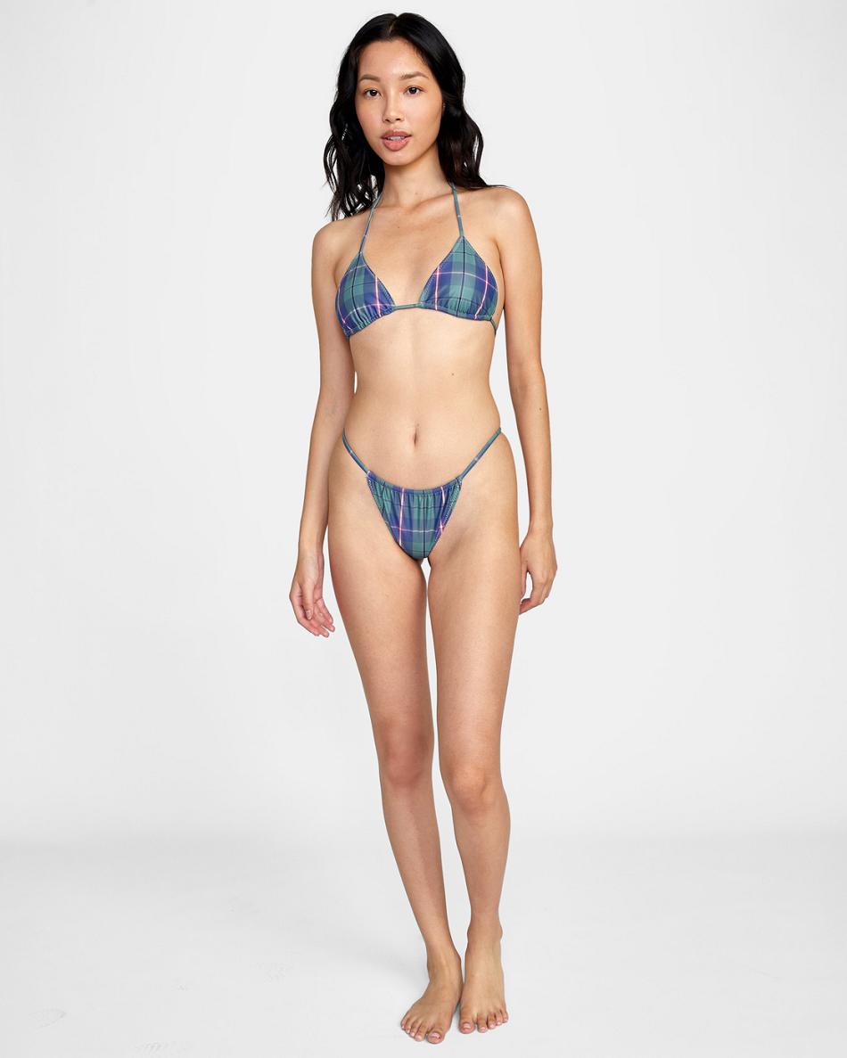 Arriba De Bikini Rvca Boyfriend Billie Triangle Mujer Verde | COJKU74650