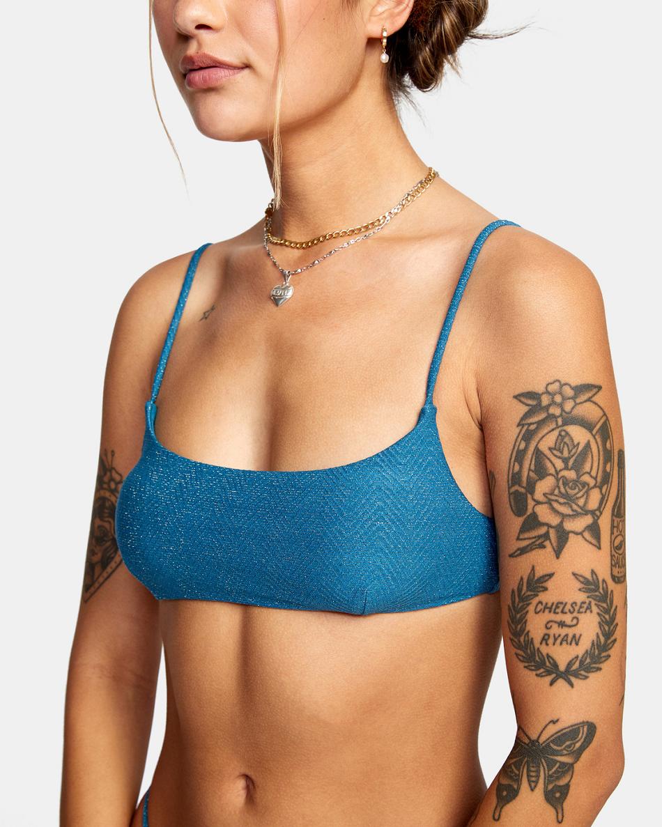 Arriba De Bikini Rvca Brightside Mujer Azules | LCOTR49080