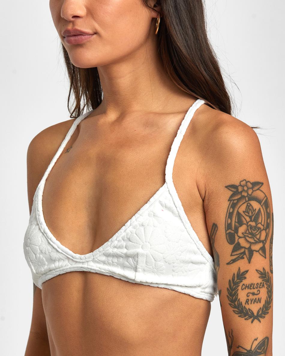 Arriba De Bikini Rvca Dolly Crossback Triangle Mujer Blancas | ZCOMJ72218