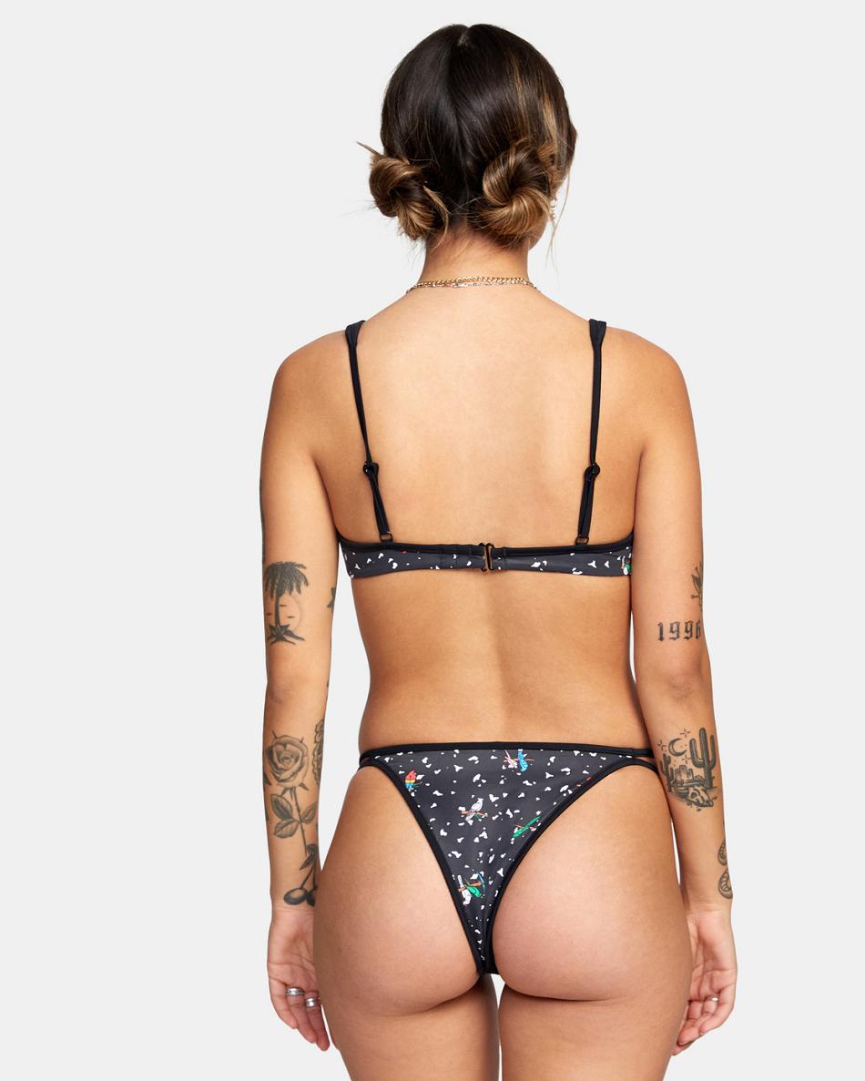 Arriba De Bikini Rvca LP x KLW Uncaged Mujer Negras | PCOQX66805