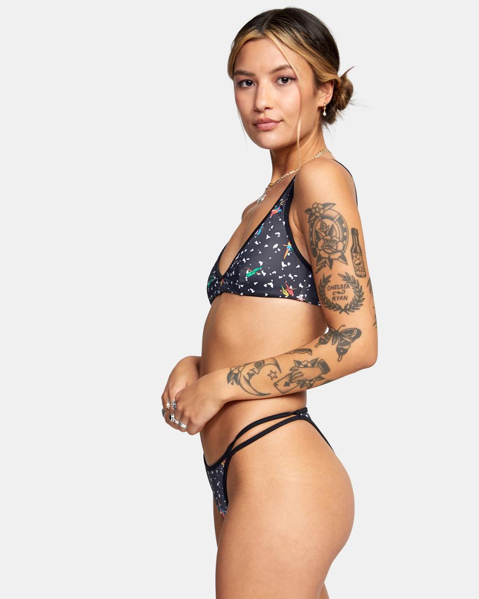 Arriba De Bikini Rvca LP x KLW Uncaged Mujer Negras | PCOQX66805