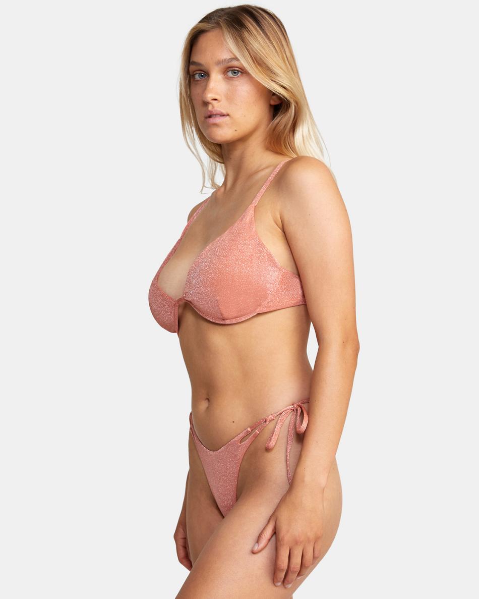 Arriba De Bikini Rvca Strata Underwire Mujer Albaricoque | TCOWZ21822