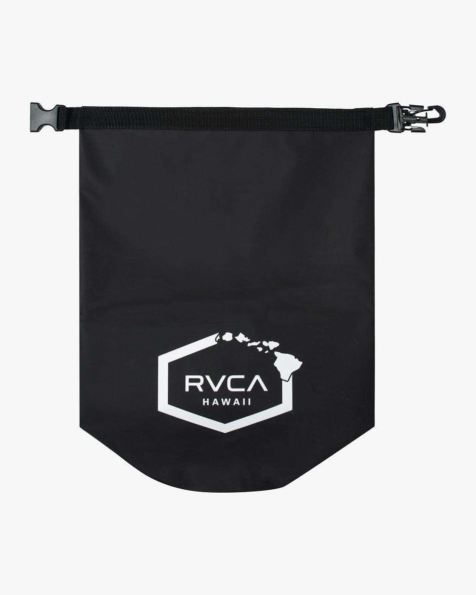 Bolsas Rvca Island Hex 14L Dry Hombre Negras | COQAV69395