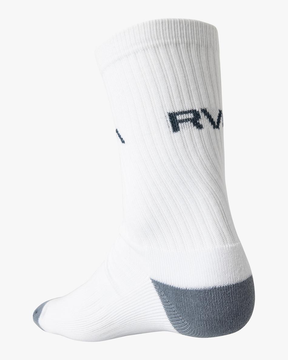 Calcetines Rvca 2 Pack A Rayas Crew Hombre Azul Marino | FCOHY25135