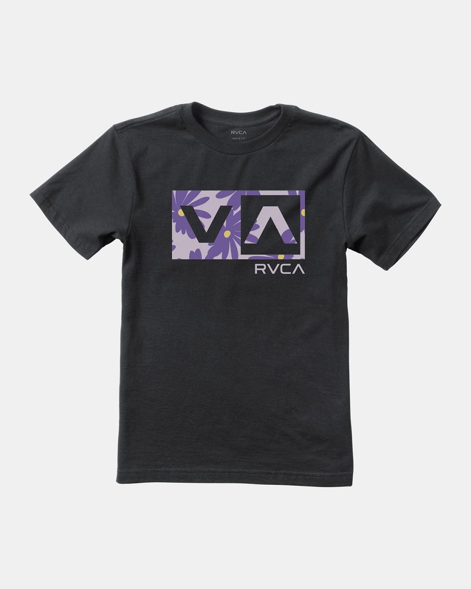 Camiseta Tirantes Rvca Balance Box Niño Negras | GCOUC77454