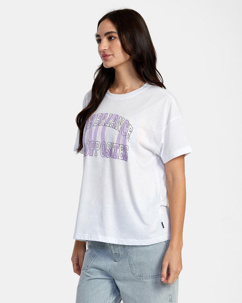 Camiseta Tirantes Rvca Balance Technical Oversized Mujer Blancas | COIIZ55351