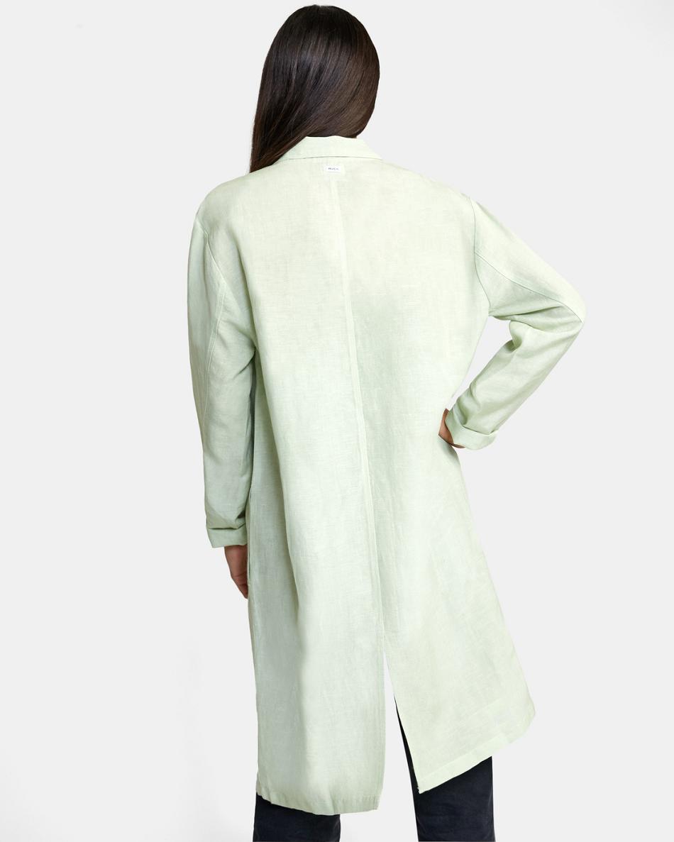 Camiseta Tirantes Rvca Balmy Oversized Blazer Mujer Verde Claro | COEGJ84597