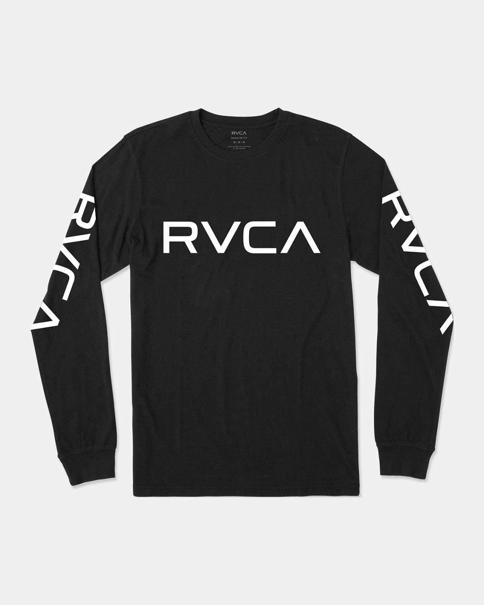 Camiseta Tirantes Rvca Big RVCA Long Sleeve Niño Black/White | COEGJ45863