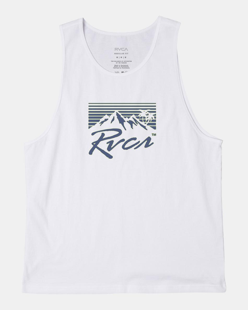 Camiseta Tirantes Rvca Blinders Hombre Blancas | COZPD67241