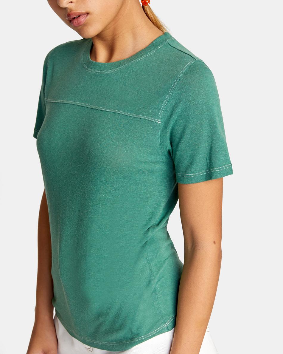 Camiseta Tirantes Rvca Fielder Knit Mujer Verde | COJKU12907