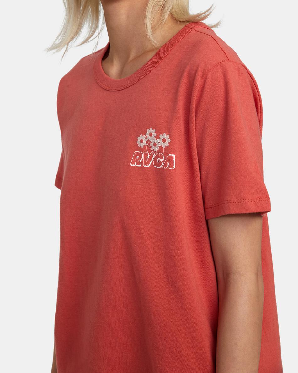 Camiseta Tirantes Rvca Gardener Estampadas Mujer Rojas | CONZX74395