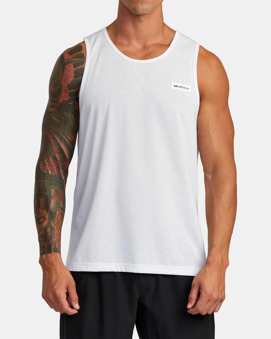 Camiseta Tirantes Rvca Icon Hombre Blancas | CONZX54390