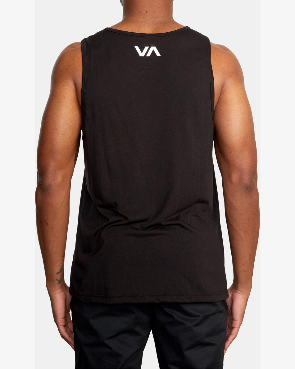 Camiseta Tirantes Rvca Icon Hombre Negras | GCOUC23918