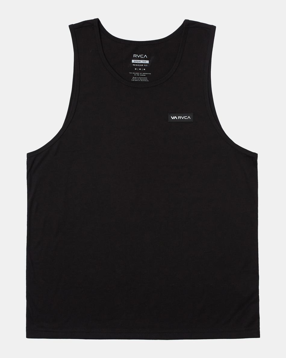 Camiseta Tirantes Rvca Icon Hombre Negras | GCOUC23918