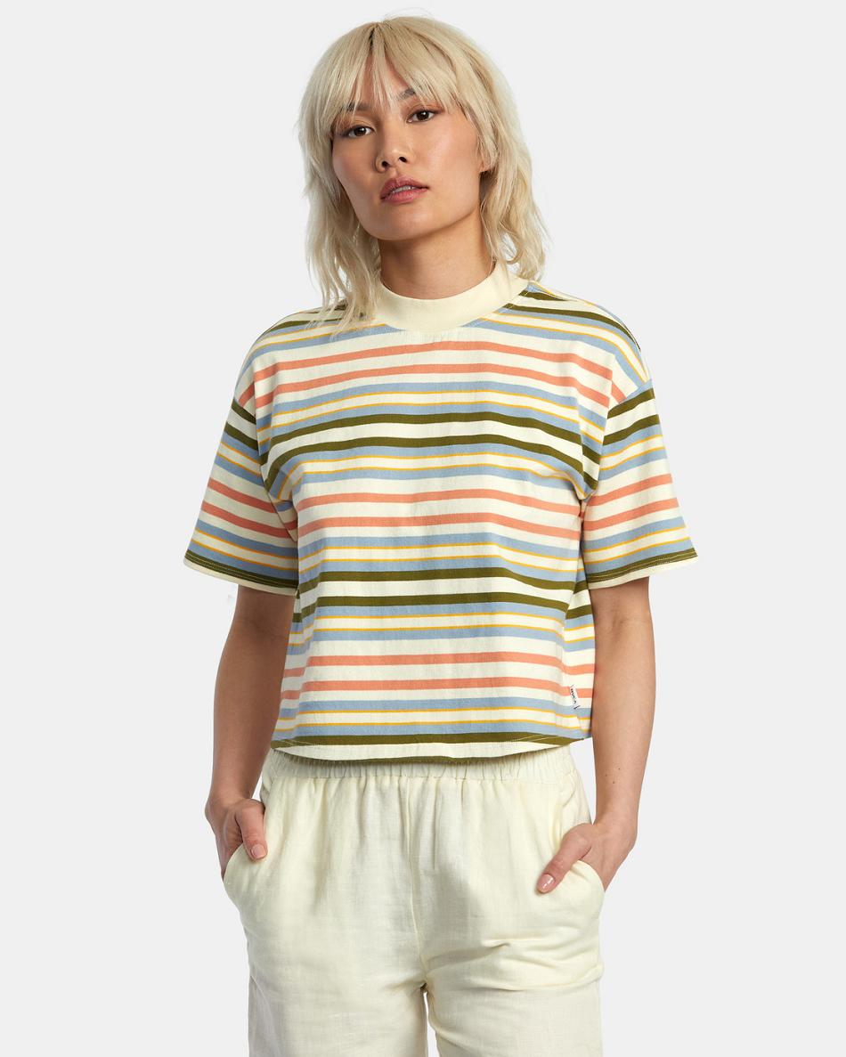 Camiseta Tirantes Rvca Kinney Mock Neck Mujer Limón | BCOSO89162