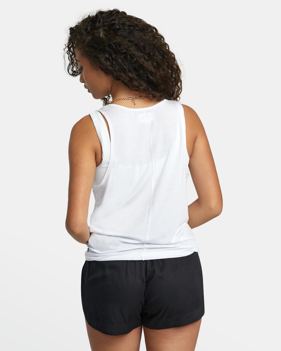 Camiseta Tirantes Rvca Minted Mujer Blancas | PCOQX65247