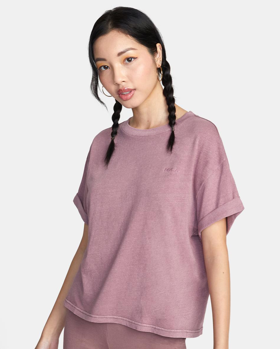 Camiseta Tirantes Rvca Ptc Roll It Embroidered Mujer Dusty Grape | DCOKV18518