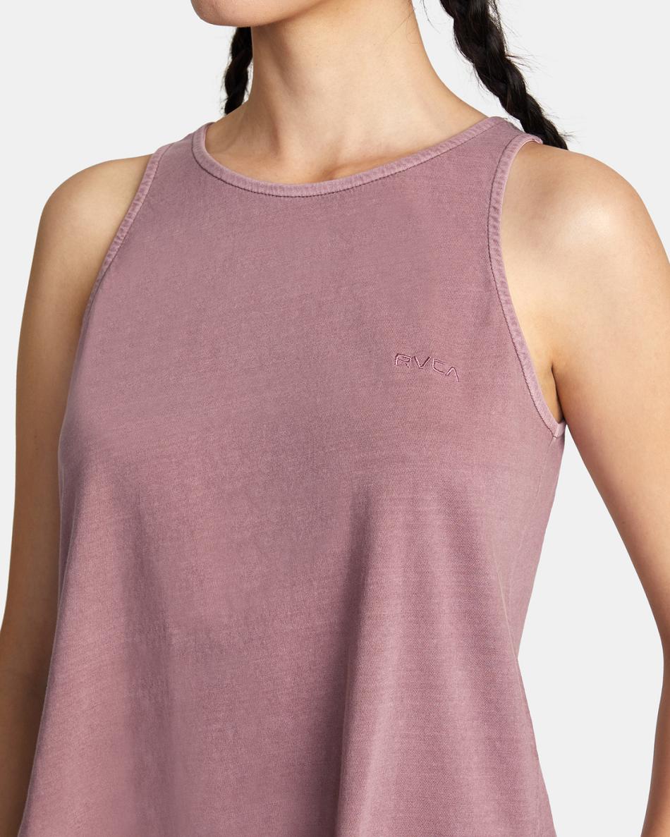 Camiseta Tirantes Rvca Ptc Traveler Embroidered Mujer Dusty Grape | COEGJ72170