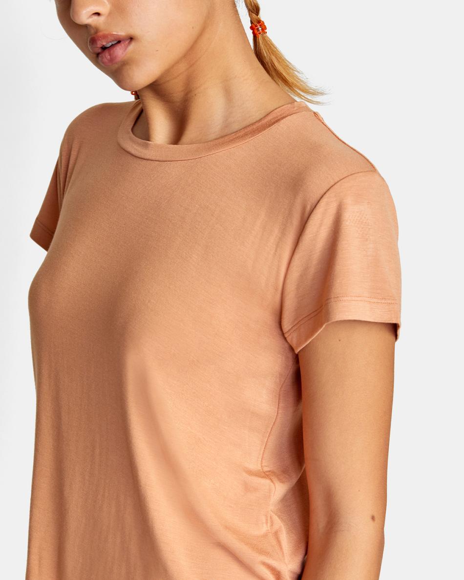 Camiseta Tirantes Rvca Recess 3 Crewneck Mujer Sand | COCIF83612