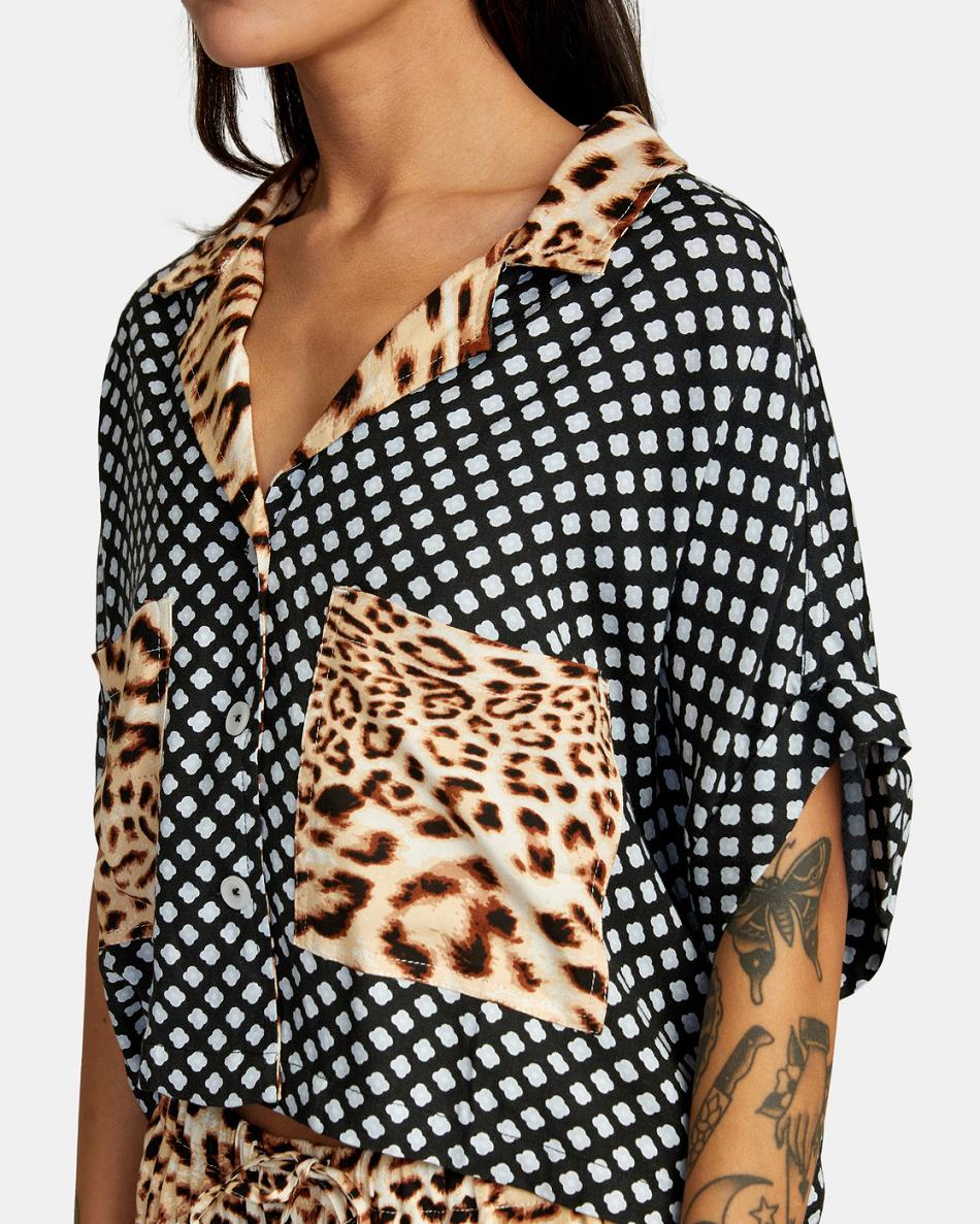 Camiseta Tirantes Rvca Speakeasy Button Down Top Mujer Multi | COQCS62776