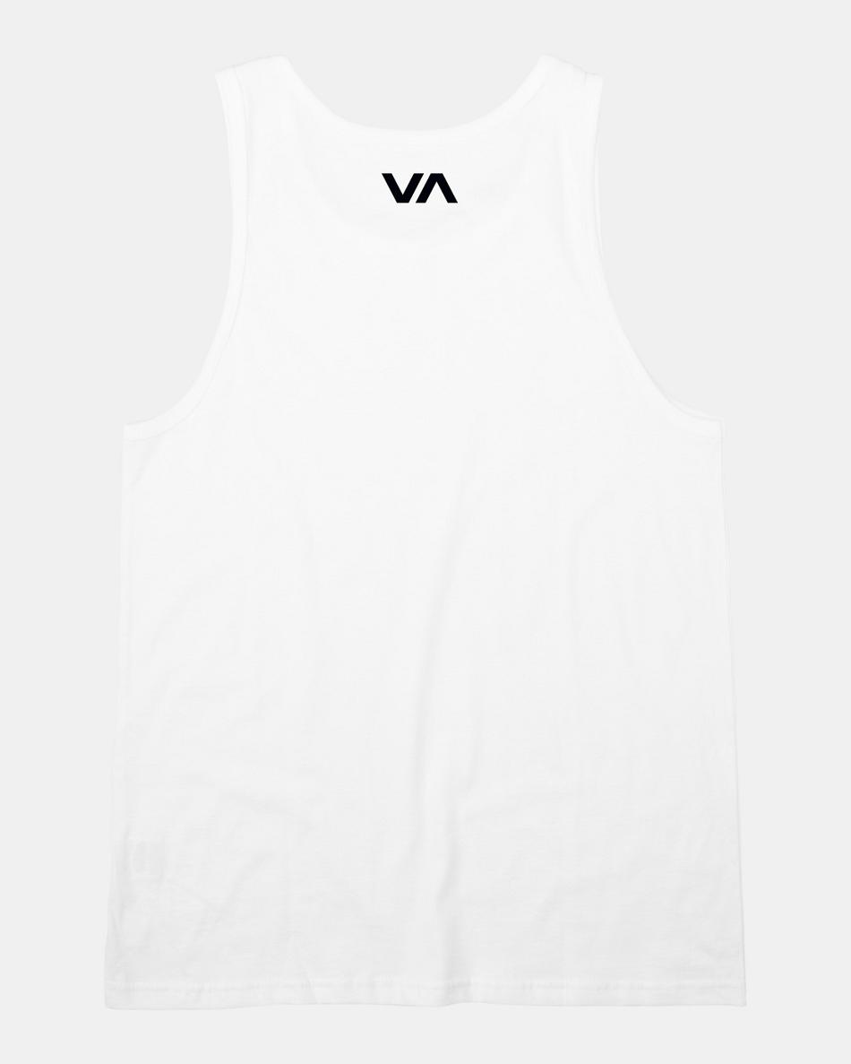 Camiseta Tirantes Rvca VA Blur Hombre Blancas | COJBT94268