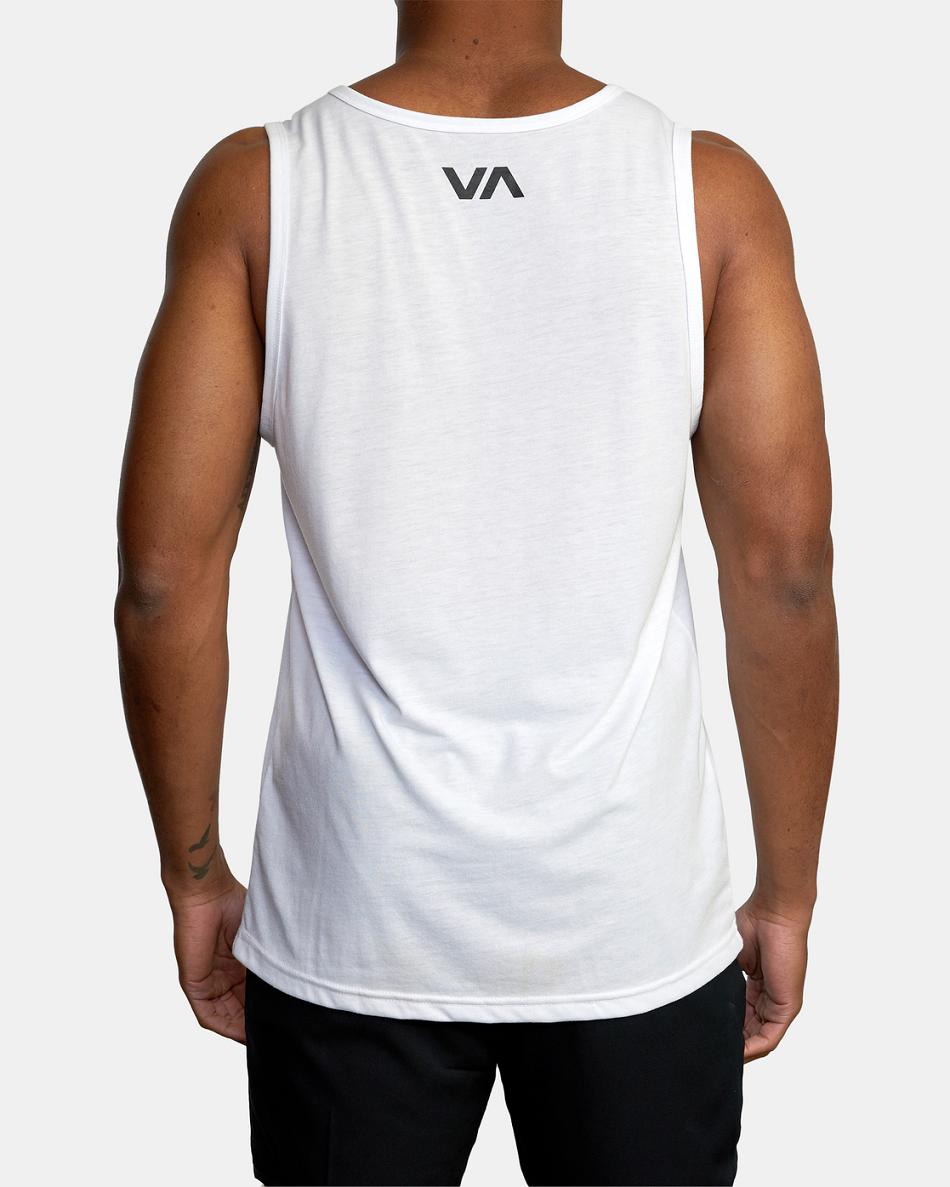 Camiseta Tirantes Rvca VA Blur Hombre Blancas | COJBT94268