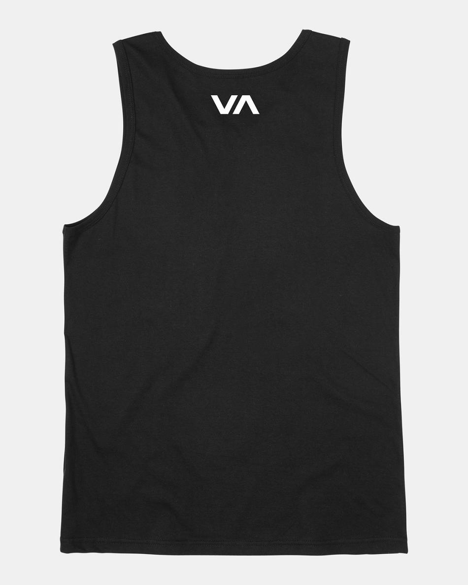 Camiseta Tirantes Rvca VA Blur Hombre Negras | COJVR36442